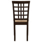 Kelso Lattice Back Dining Side Chair Cappuccino (Set of 2)