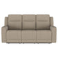 Brentwood Upholstered Motion Reclining Sofa Taupe