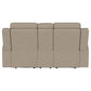 Brentwood Upholstered Motion Reclining Loveseat Taupe