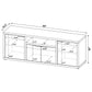 Tabby 3-piece 60-inch TV Entertainment Center Mango