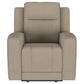 Brentwood 3-piece Upholstered Reclining Sofa Set Taupe