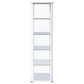 Aero 5-shelf Display Curio Cabinet with LED Lighting White