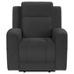 Brentwood Upholstered Recliner Chair Dark Charcoal
