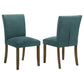 Paxton Upholstered Dining Side Chair Teal Blue (Set of 2)