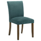 Paxton Upholstered Dining Side Chair Teal Blue (Set of 2)