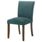Paxton Upholstered Dining Side Chair Teal Blue (Set of 2)
