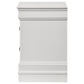 Louis Philippe 2-drawer Nightstand Bedside Table White