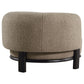 Lawler Upholstered Barrel Back Accent Chair Brown and Black