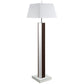 Elena 67-inch Square Tapered Mirrored Floor Lamp Brown