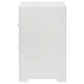 Ives 2-drawer Nightstand Bedside Table White High Gloss