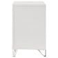 Marmore 2-drawer Nightstand Bedside Table White