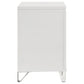 Marmore 2-drawer Nightstand Bedside Table White