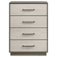 Fenwick 4-drawer Chest of Drawers Grey Oak