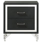 Lucia 2-drawer Nightstand Bedside Table Black