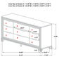 Marmore 4-piece Eastern King Bedroom Set White