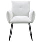 Ackland Upholstered Dining Arm Chair Light Grey (Set of 2)