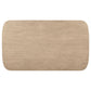 Kailani Cane Counter Height Storage Dining Table Beige Oak