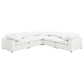 Raleigh 5-piece Boucle Upholstered Modular Sectional Ivory