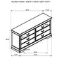 Louis Philippe 5-piece Full Bedroom Set White