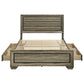 Kauffman Wood Queen Storage Panel Bed Washed Taupe