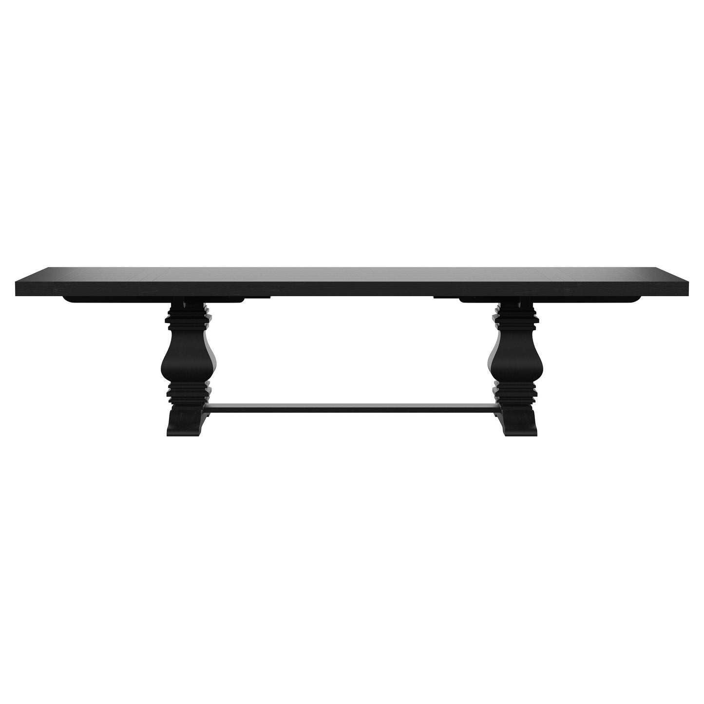 Florence 7-piece 126-inch Extension Dining Table Set Distressed Black