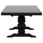 Florence 7-piece 126-inch Extension Dining Table Set Distressed Black