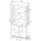 Millbrook 71-inch 2-door Storage Bookshelf Rustic Oak
