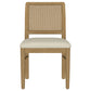 Arini Rattan Cane Dining Side Chair Sand Wash (Set of 2)