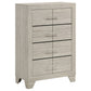Trenton 5-piece Eastern King Bedroom Set Rustic Cream