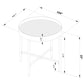 Ozella Round End Side Table with Recessed Top Sandy Black