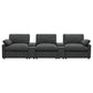 Collins 5-Piece Power Reclining Home Theater Seating Dark Grey