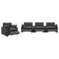 Collins 5-Piece Power Reclining Home Theater Seating Dark Grey
