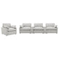 Collins Upholstered Power Recliner Chair Grey