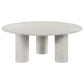Astoria 2-piece Marble Coffee and End Table Set White