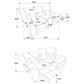 Greer 2-piece Upholstered Reclining Sofa Set Brown