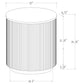 Jason 3-piece Round White Marble Coffee Table Set Charcoal