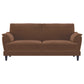 Selma 2-piece Velvet Upholstered Crescent Arm Sofa Set Rust