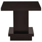 Reston 3-piece Square Coffee and End Table Set Cappuccino