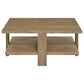 Dawn 2-piece Round Coffee and End Table Set Mango Brown
