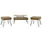 Fanning 3-piece Lift Top Coffee and End Table Set Golden Oak
