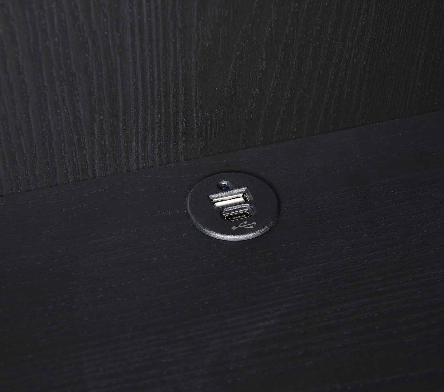 Westpark 3-shelf Bookcase USB and Lockable Drawer Black