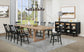 Middleton 9-piece Extension Leaf Dining Set Brown and Black