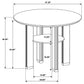 Ottowa 5-piece Round Counter Height Dining Room Set Brown