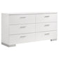 Felicity 4-piece Eastern King Platform Bedroom Set White