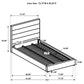 Felicity 4-piece California King Bedroom Set White High Gloss