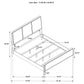 Arini 5-piece Eastern King Bedroom Set Cream and Sand Wash