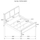 Arini 56-inch California King Panel Bed Cream and Sand Wash
