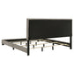 Dorian Fabric Upholstered California King Panel Bed Taupe