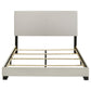Dorian Fabric Upholstered Queen Panel Bed Cream