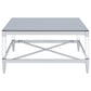 Lindley 2-piece Square Coffee and End Table Set Chrome